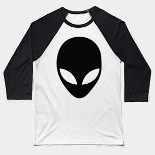 Alien Grey Stencil Baseball T-Shirt